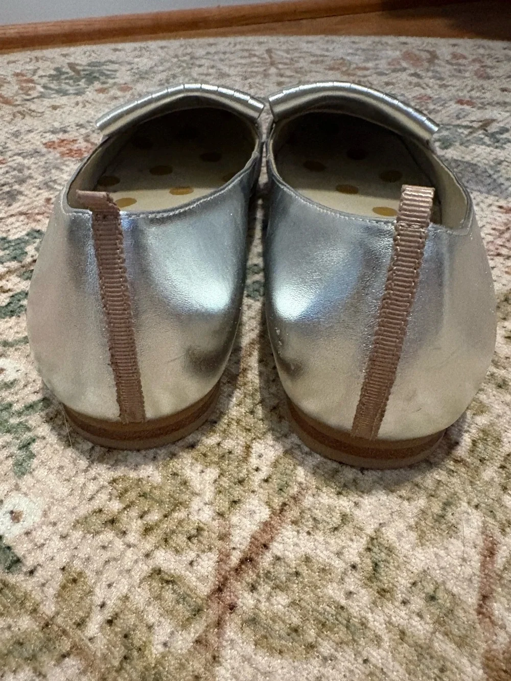 Boden Sophie fringed metallic leather loafers. Size 38